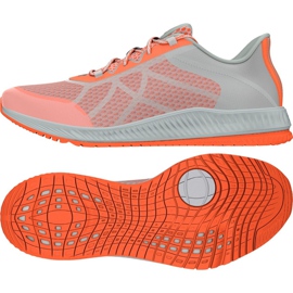 Chaussures d'entraînement Adidas Gymbreaker Bounce W BB0983 blanc orange