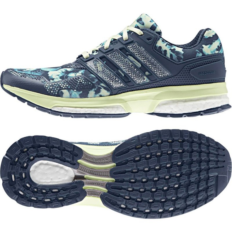 Chaussures running adidas Response 2 Graphic W bleu