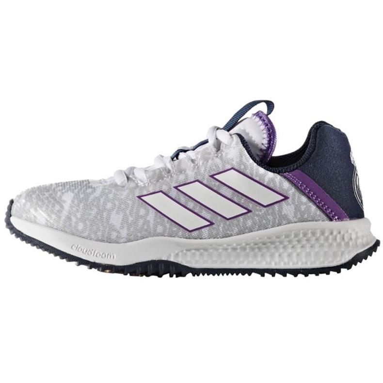 Chaussures Adidas Rapida Turf Real Madrid Fc Jr BA9699 blanche blanche