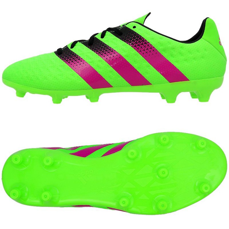 Les chaussures de football adidas Ace 16.3 FG / AG M vert