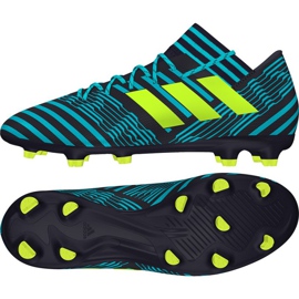 Les chaussures de football adidas Nemeziz 17.3 Fg M bleu marin