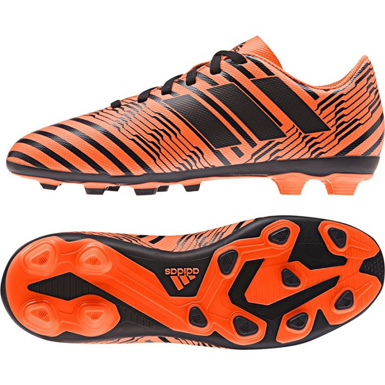 Chaussures de football Adidas Nemeziz 17.4 FxG Jr S82460 orange orange