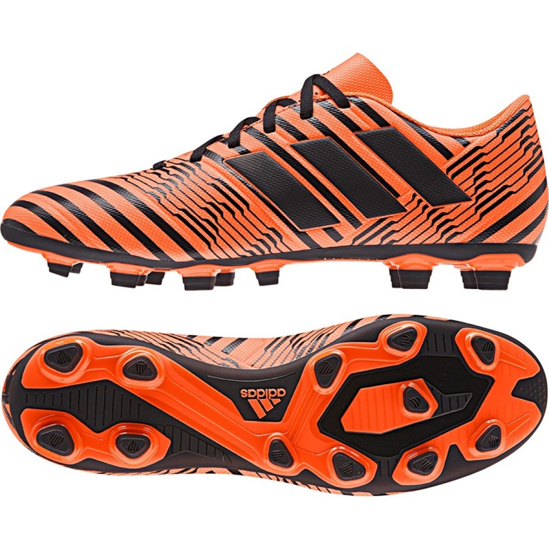 Adidas Nemeziz 17.4 FxG M S80610 chaussures de football orange orange