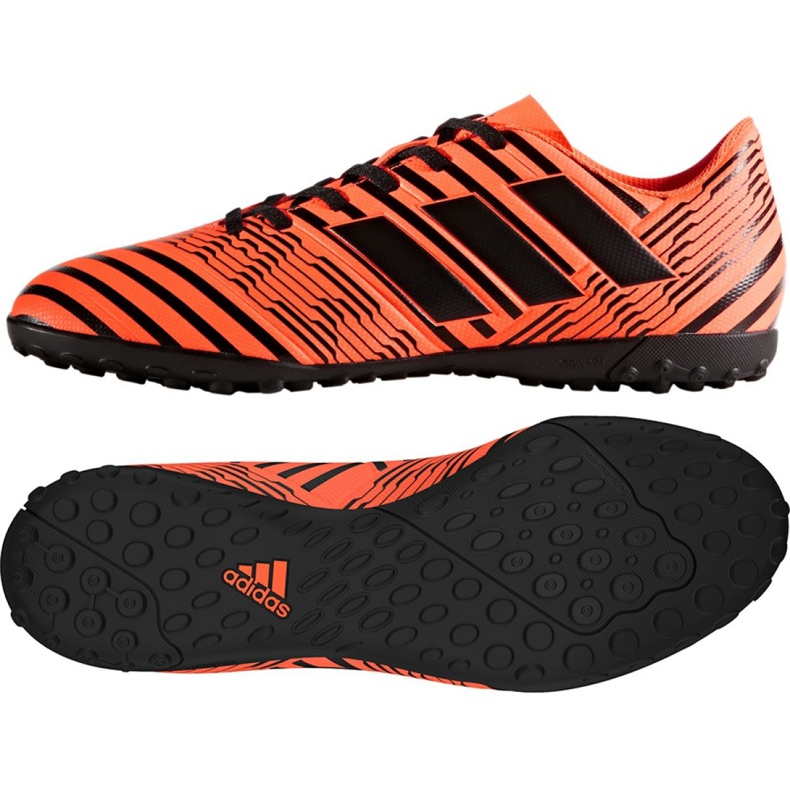 Adidas Nemeziz 17.4 Tf M S76979 chaussures de football orange orange