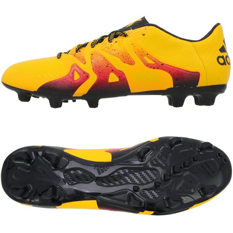 Les chaussures de foot adidas X 15.3 FG / AG M orange