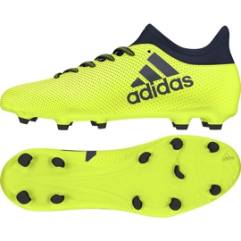 Adidas X 17.3 Fg M S82366 chaussures de football avec à propos ł vol oui