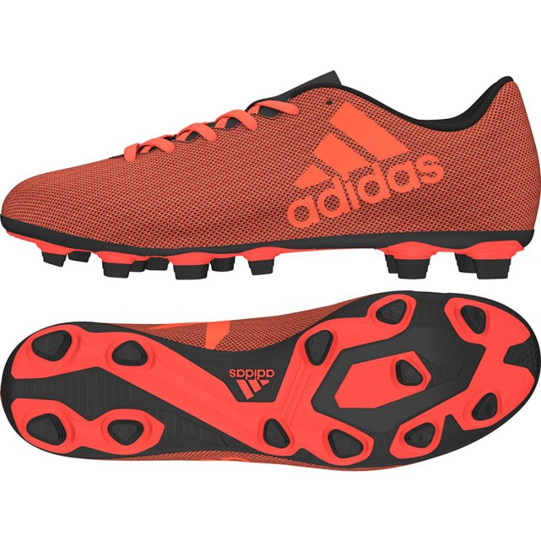 Les chaussures de football adidas X 17.4 FxG M rouge