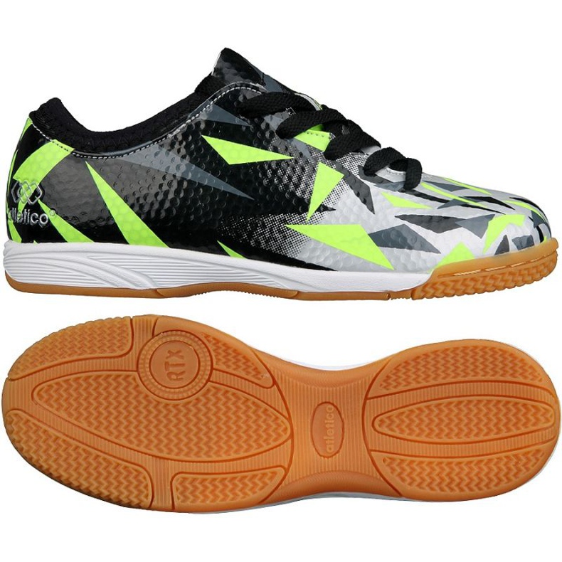 Chaussures d'intérieur Atletico In 7336 S76516 blanche le noir vert multicolore
