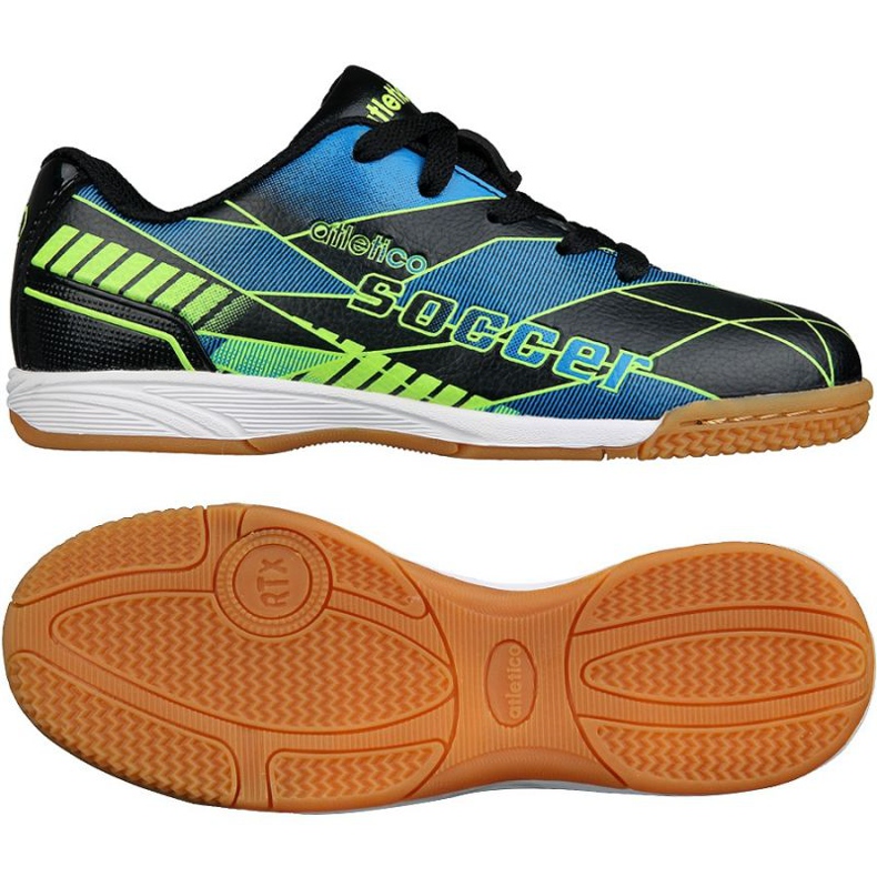 Chaussures d'intérieur Atletico In Jr 7336 S76637 le noir bleu vert le noir