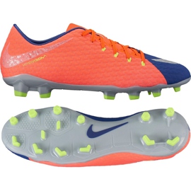 Chaussures de football Nike Hypervenom Phelon Iii Fg M 852556-409 noir, violet, orange orange