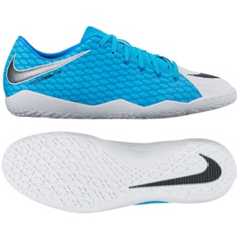 Chaussures d'intérieur Nike HypervenomX Phelon III IC M 852563-104 bleu