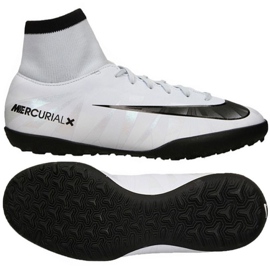 Chaussure de football Nike MercurialX Victory Vi noir blanc blanche