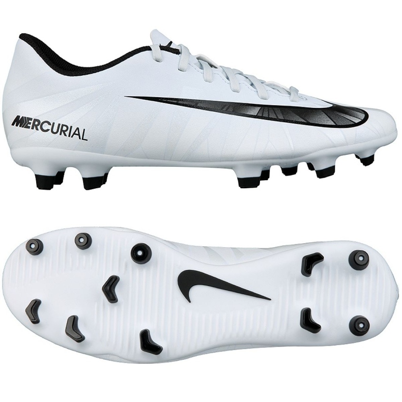 Nike Mercurial Vortex Iii CR7 Fg M 852535-401 chaussures de football multicolore blanche
