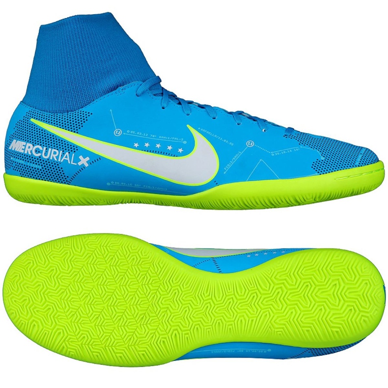 Chaussures d'intérieur Nike Mercurial Victory 6 Df Njr Ic 921515-400 bleu bleu