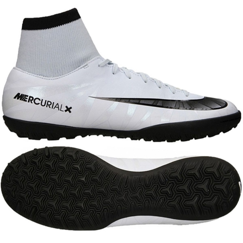 Chaussures de football Nike MercurialX Victory Vi CR7 Df Tf M 903612-401 blanche blanche
