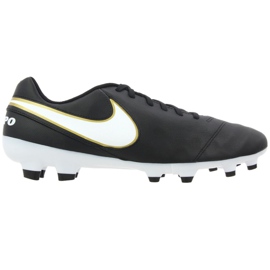 Chaussures de football Nike Tiempo Genio Ii Leather Fg M 819213-010 noir noir