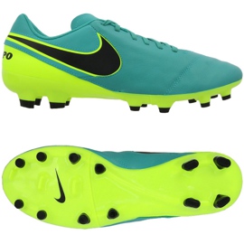 Nike Tiempo Genio Ii Fg M 819213-307 chaussures de football le noir bleu