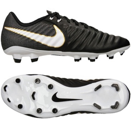 Chaussures de football Nike Tiempo Ligera Iv Fg M 897744-002 noir noir