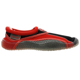 Aqua-Speed ​​​​Jr. chaussures de plage en néoprène rouge-gris multicolore multicolore