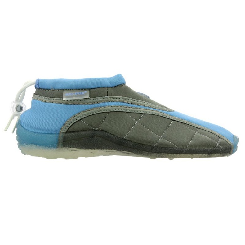 Chaussures de plage en néoprène Aqua-Speed ​​Jr. bleu-gris grise