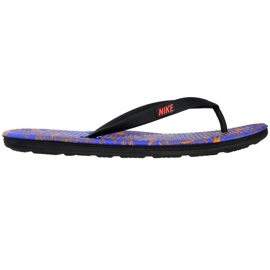 Claquettes Nike Solarsoft Thong Ii Print M 511365-064 le noir violet
