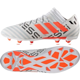 Chaussures de football Adidas Nemeziz Messi 17.3 Fg M CG2965 multicolore blanc