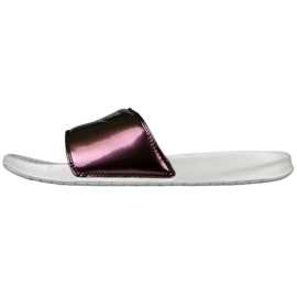 Nike Sportswear Benassi Just Do It Print Femme 618919-013 beige brun