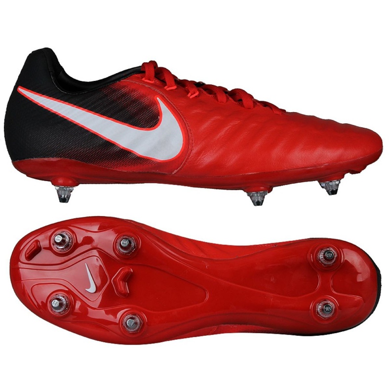 Chaussures de football Nike Tiempo Legacy Iii Sg M 897798-610 multicolore rouge