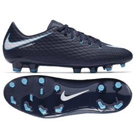 Chaussures de football Nike Hypervenom Phelon Iii Fg M 852556-414 bleu marine bleu marine