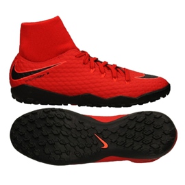 Chaussures de football Nike Hypervenomx Phelon Iii Df Tf M 917769-616 rouge rouge