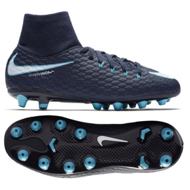 Chaussure de football Nike Hypervenom Phelon bleu marine