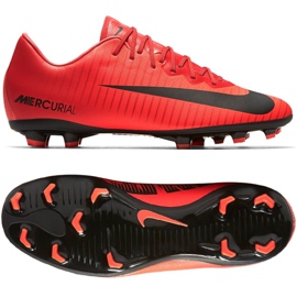 Nike Mercurial Vapor Xi Fg Jr 903594-616 chaussures de football multicolore rouge