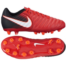 Chaussures de football Nike Jr Tiempo Ligera Iv rouge