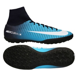 Chaussures de football Nike MercurialX Victory VI DF TF M 903614-404 bleu