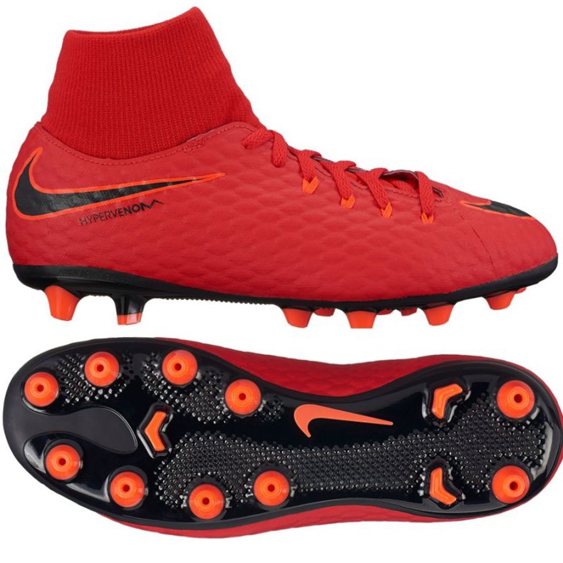 Chaussure de football Nike Hypervenom Phelon rouge