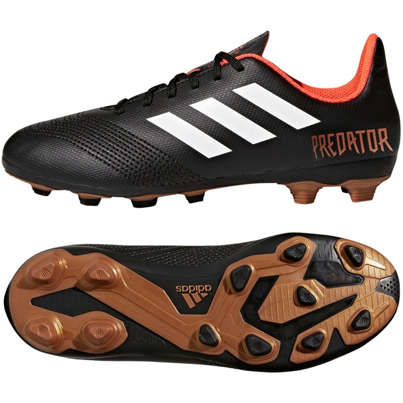 Chaussures de football Adidas Predator 18.4 FxG Jr CP9243 le noir le noir Chaussures de football Adidas Predator 18.4 FxG Jr CP9243 le noir le noir