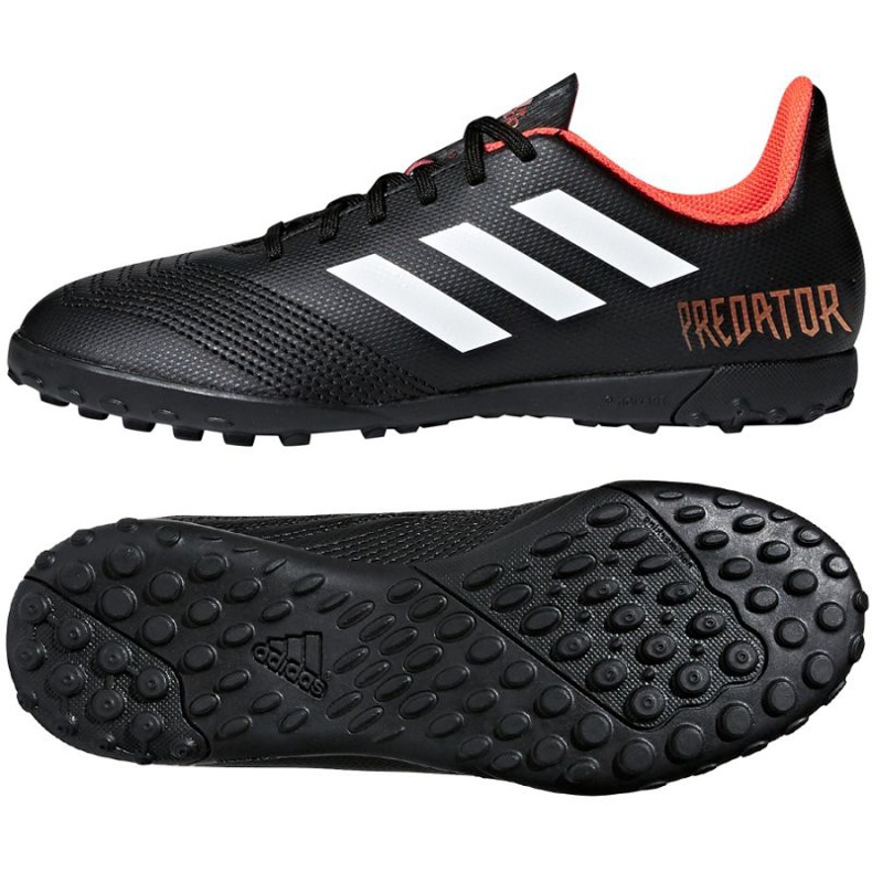 Chaussures de football Adidas Predator Tango 18.4 Tf Jr CP9095 le noir le noir Chaussures de football Adidas Predator Tango 18.4 Tf Jr CP9095 le noir le noir