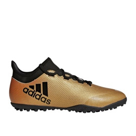 Adidas X Tango 17.3 Tf M CP9135 chaussures de football multicolore d'or Adidas X Tango 17.3 Tf M CP9135 chaussures de football multicolore d'or