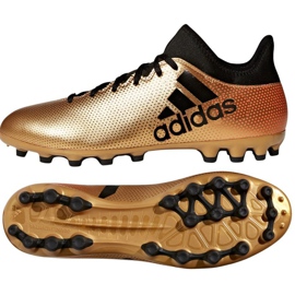 Chaussures de foot Adidas X 17.3 Ag M CP9233 multicolore d'or
