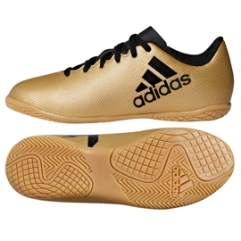 Chaussures d'intérieur adidas X Tango 17.4 In Jr CP9052 doré