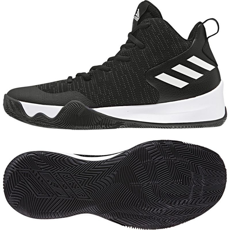 Chaussures de basket adidas Explosive Flash le noir