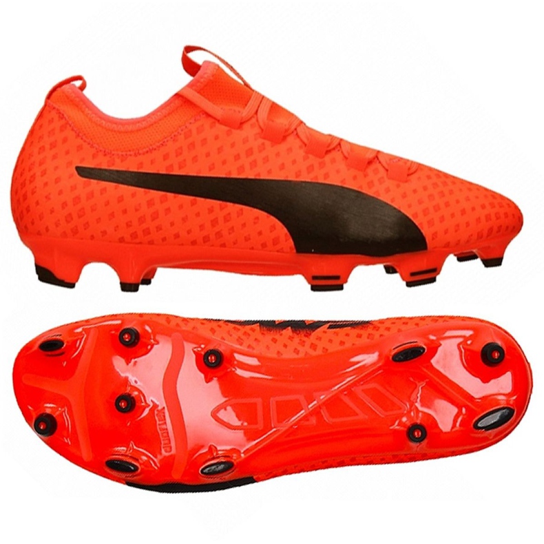 Chaussures de foot Puma Evo Power Vigor 3 Fg M 104297 01 multicolore rouge