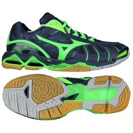 Chaussures de volleyball Mizuno Wave Tornado XM V1GA161236 multicolore bleu marin