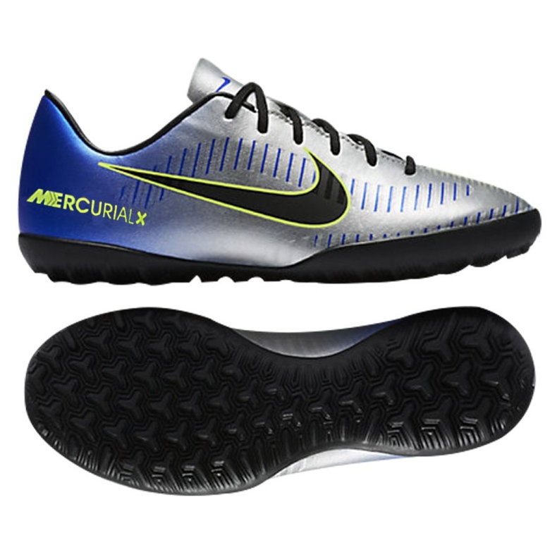 Chaussures de football Nike MercurialX Victory Vi Neymar Tf Jr 921494-407 multicolore bleu Chaussures de football Nike MercurialX Victory Vi Neymar Tf Jr 921494-407 multicolore bleu