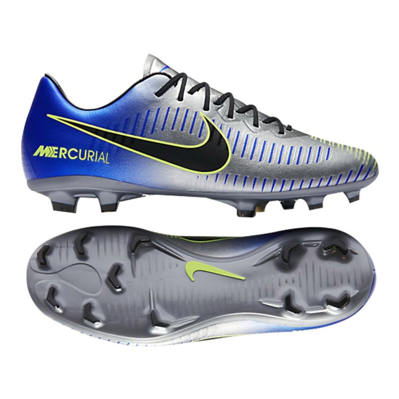 Nike Mercurial Vapor Xi Neymar Fg Jr 940855-407 chaussures de football multicolore bleu