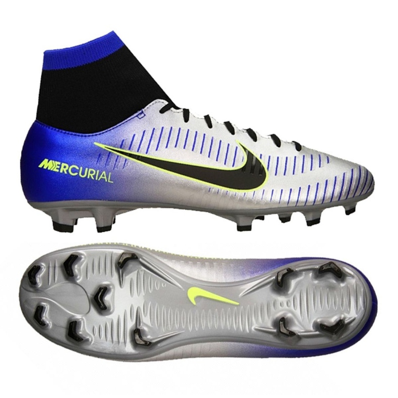 Nike Mercurial Victory Vi Df Fg Neymar M 921506-407 chaussures de football multicolore argent