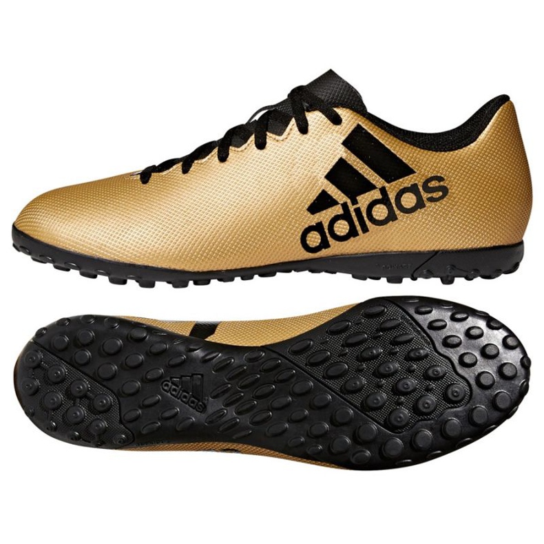 Adidas X Tango 17.4 Tf M CP9146 chaussures de football d'or d'or