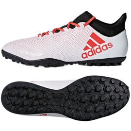Adidas X Tango 17.3 Tf M CP9136 chaussures de football blanche blanche Adidas X Tango 17.3 Tf M CP9136 chaussures de football blanche blanche