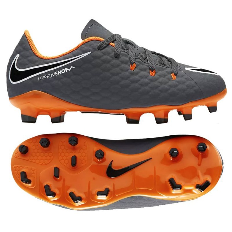 Chaussures de football Nike Hypervenom Phantom 3 Academy Jr AH7288-081 multicolore gris