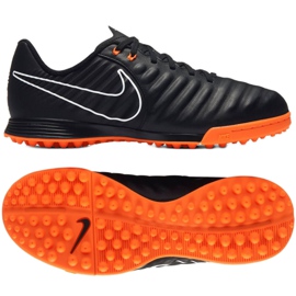 Chaussures de football Nike LegendX Academy Tf Jr AH7259-080 noir noir